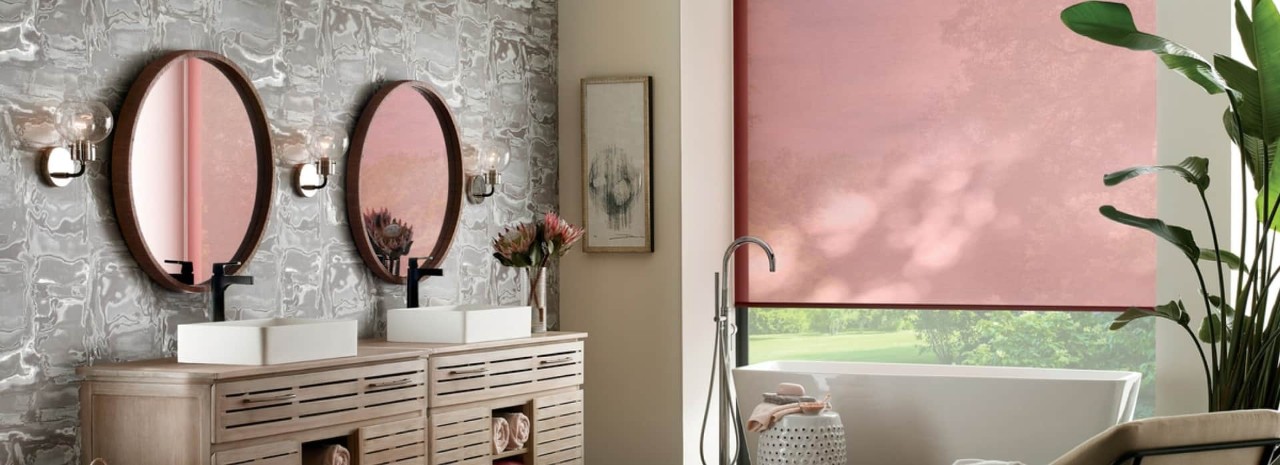 Shades that offer custom, contemporary designs, including screen and roller shades from Hunter Douglas.